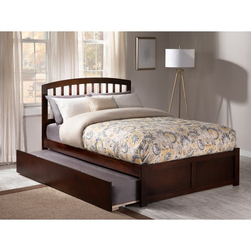 AFI Furnishings Richmond King Platform Bed with Footboard and Twin XL Trundle