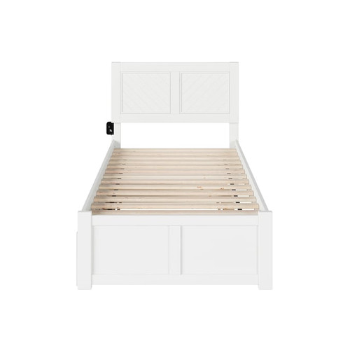 AFI Furnishings Canyon White Trundle Platform Beds