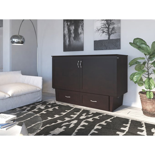 AFI Furnishings Chelsea Espresso White Queen Bed Chest