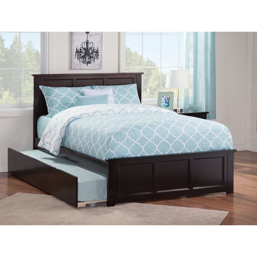 AFI Furnishings Madison Queen Bed with Matching Footboard and Twin XL Trundle