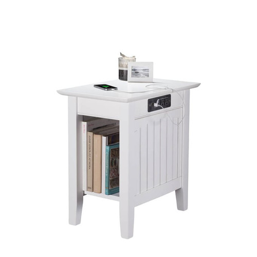 AFI Furnishings Nantucket Chair Side Tables with Charging Station
