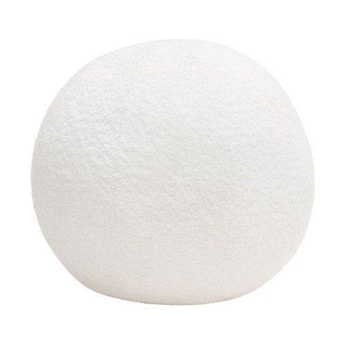 Diamond Sofa White 14 Inch Round Accent Ball Pillow