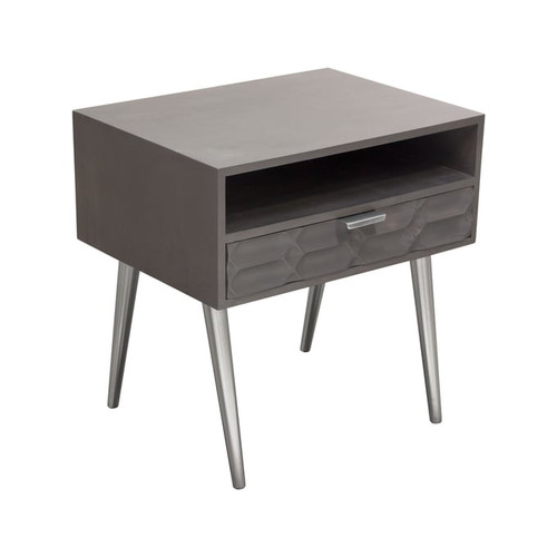 Diamond Sofa Petra Grey Drawer Accent Table