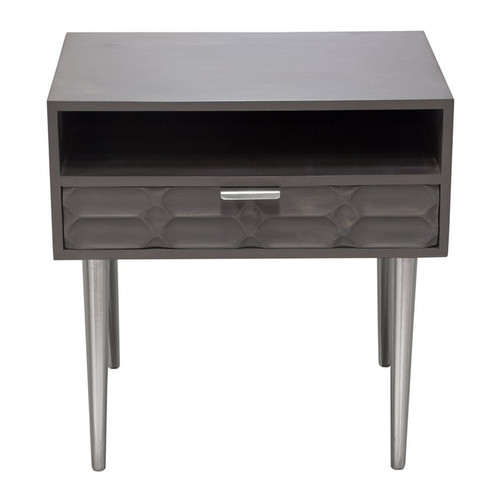 Diamond Sofa Petra Grey Drawer Accent Table