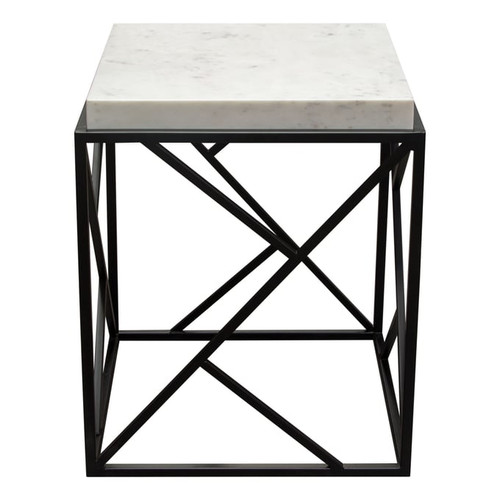 Diamond Sofa Plymouth Grey Square Accent Table