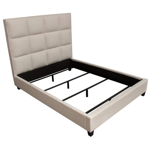 Diamond Sofa Devon Sand Grid Tufted Queen Beds