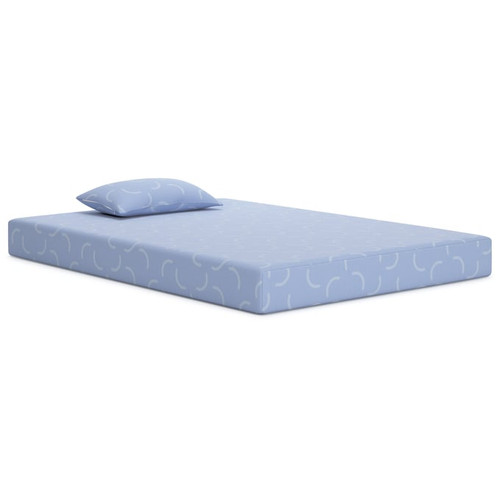 Ashley Furniture IKidz Ocean Blue Twin Mattress And Pillow