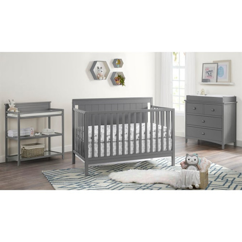 Oxford Baby Lazio Dove Gray 4 In 1 Convertible Cribs