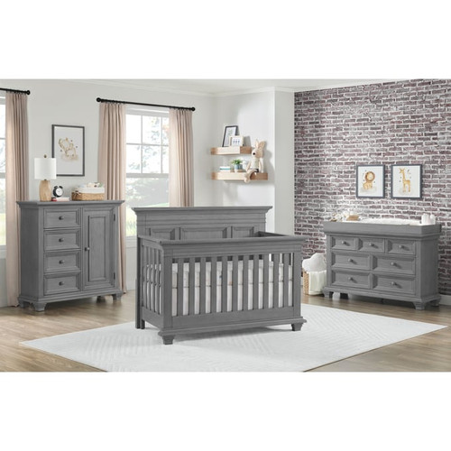 Oxford Baby Weston Dusk Gray 4 In 1 Convertible Cribs