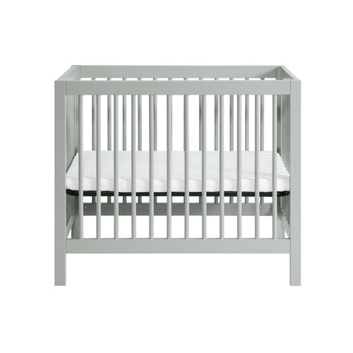 Oxford Soho Baby Essential Grey 2pc Mini Crib Set with Changing Table