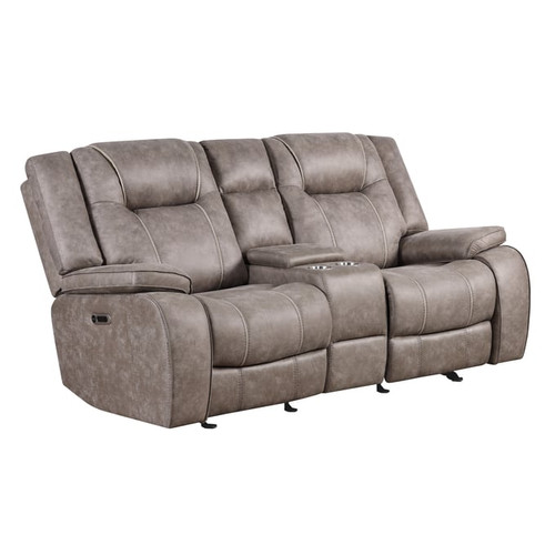 Parker House Blake Taupe Reclining Console Loveseat