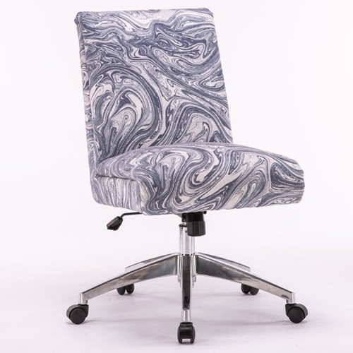 Parker House Blue Fabric Desk Chair