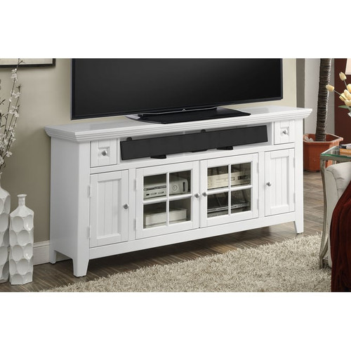 Parker House Tidewater White 62 Inch TV Console