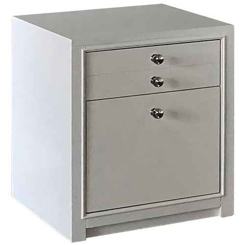 Parker House Ardent White Rolling File Cabinet