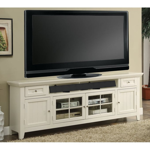 Parker House Tidewater White 84 Inch TV Console