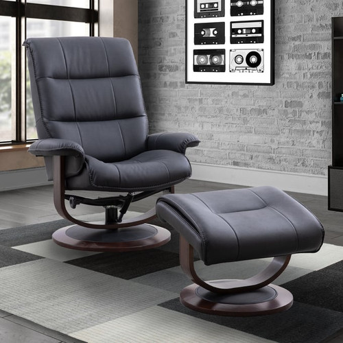 Parker House Knight Manual Reclining Swivel Chairs And Ottomans