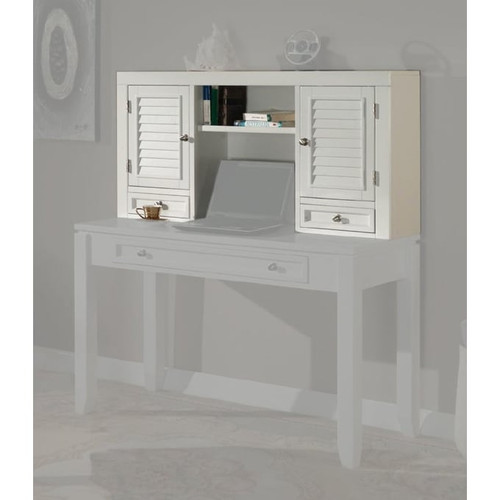 Parker House Boca White 48 Inch Writing Desk with Hutch