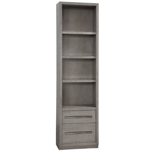Parker House Pure Modern Gray 24 Inch Open Top Bookcase With Light Kit