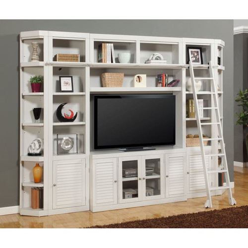 Parker House Boca White Entertainment Center with 56 Inch TV Stand