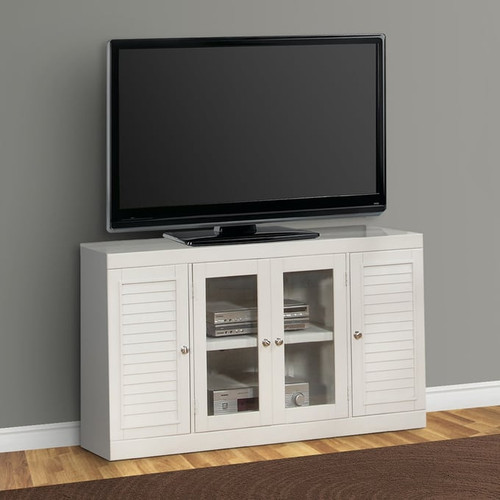 Parker House Boca White Entertainment Center with 56 Inch TV Stand