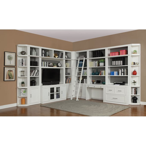 Parker House Catalina White 13pc Corner Library Wall