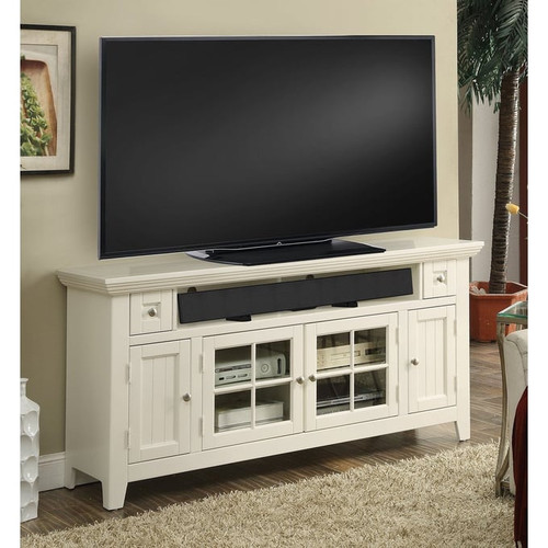 Parker House Tidewater White 62 Inch Console Entertainment Wall