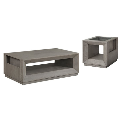 Parker House Pure Modern Grey 3pc Coffee Table Set