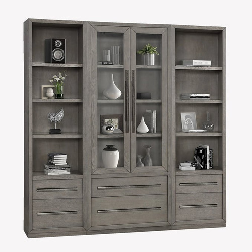 Parker House Pure Modern Gray Moonstone 3pc Library Wall