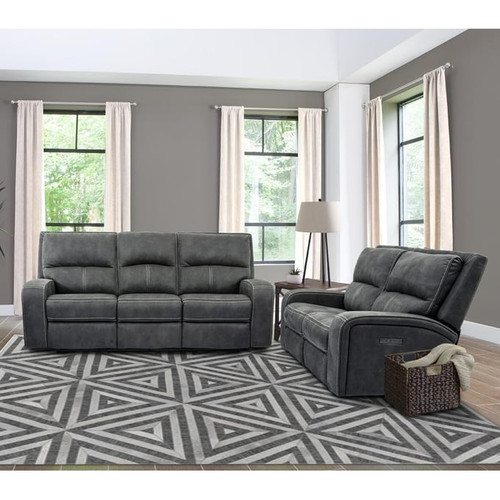 Parker House Polaris Dark Grey Power 2pc Living Room Set