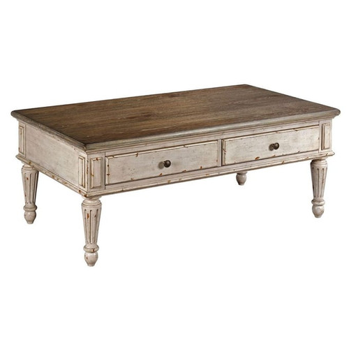 Hammary Southbury Fossil Parchment Rectangular Cocktail Table