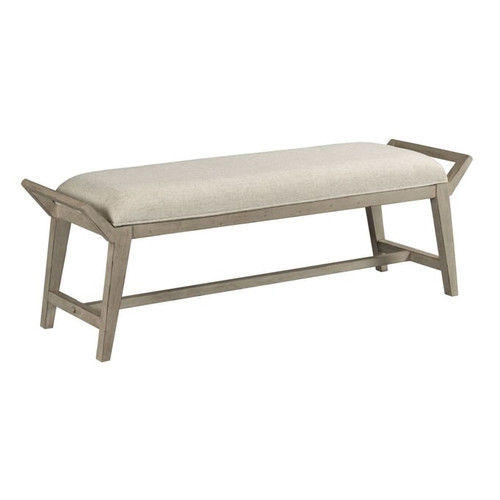 American Drew West Fork Aged Taupe Bench