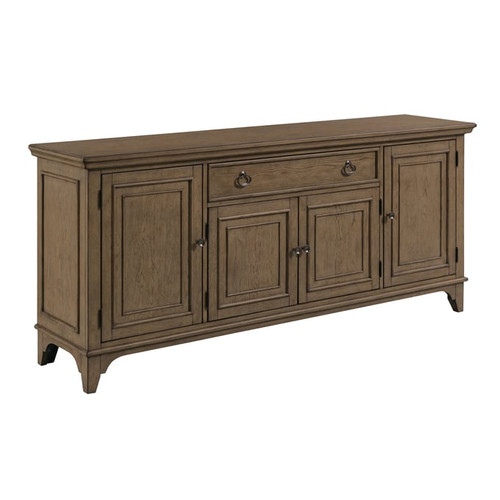 American Drew Hallsworth Light Stain White Oak Entertainment Console