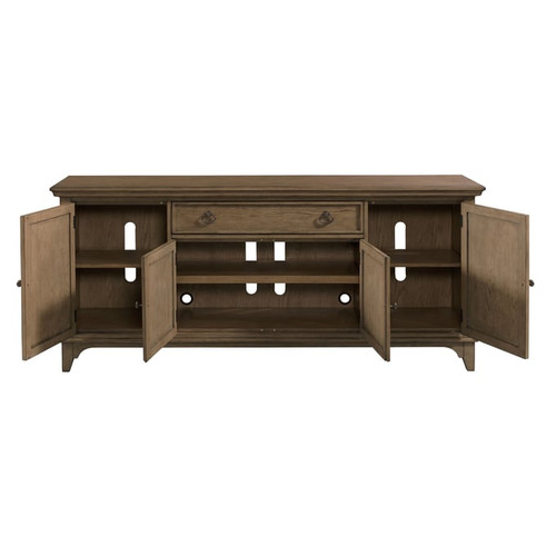 American Drew Hallsworth Light Stain White Oak Entertainment Console