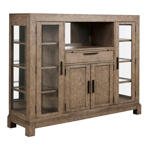 American Drew Bailey Medium Stain Smoke Wine Cabinet