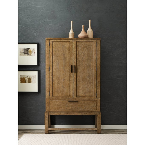 American Drew Brook Medium Stain Smoke Armoire