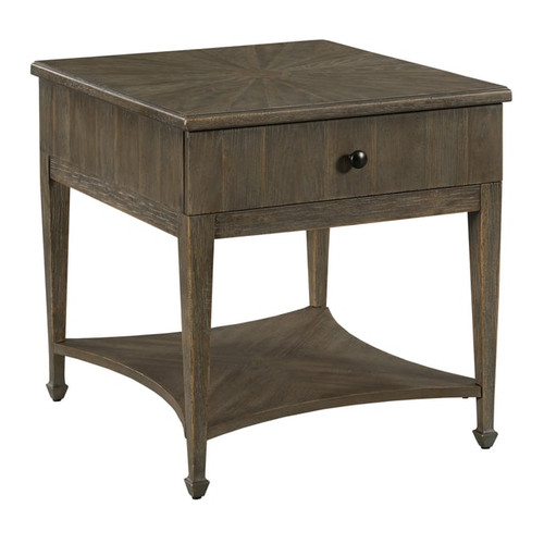 American Drew Emporium Dark Stain Shadow Carmine End Table