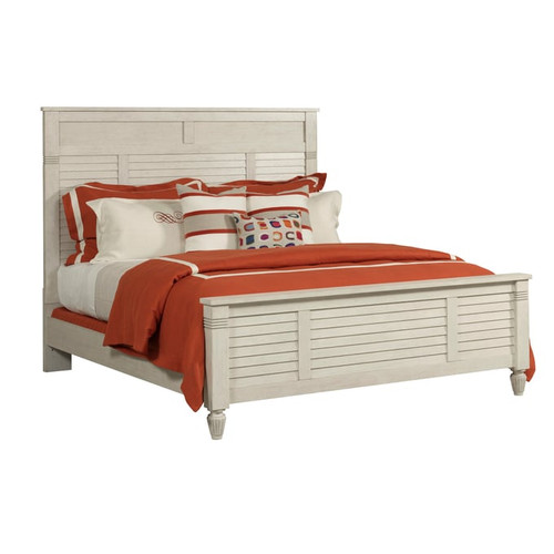 American Drew Grand Bay White Acadia 2pc Bedroom Set With King Panel Bed