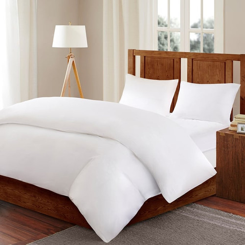 Olliix Bed Guardian By Sleep Philosophy White Full Queen 3M Scotchgard Comforter Protector