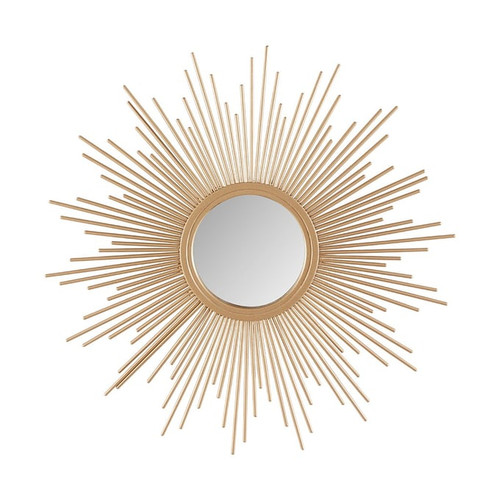 Olliix Madison Park Fiore Gold Sunburst 14.5 Inch Wall Decor Mirror