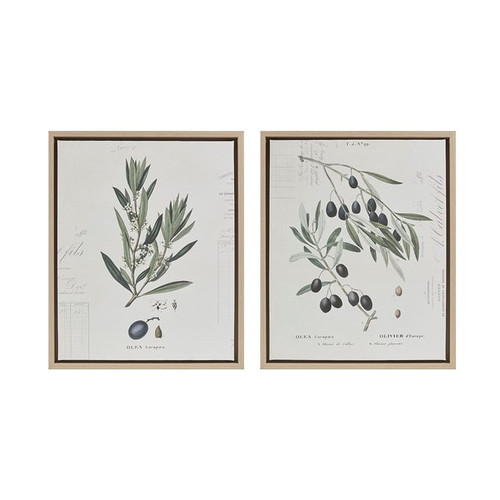 Olliix Madison Park Kalamata Branches Neutral 2pc Framed Canvas Wall Art Set