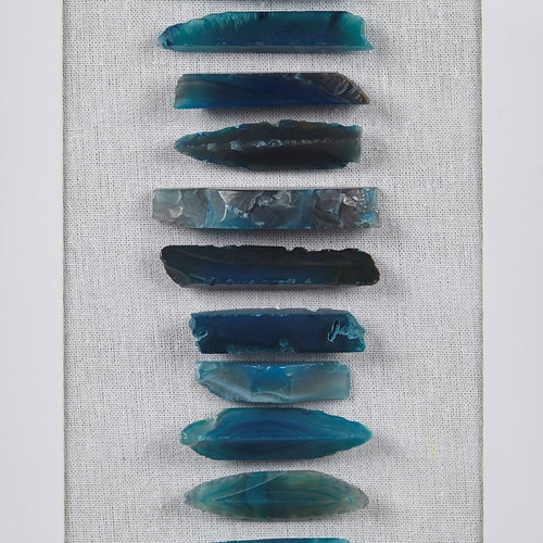 Olliix Martha Stewart Cerulean Stones Blue Agate Shadowbox Wall Decor Panel