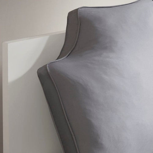 Olliix Intelligent Design Oversized Headboard Grey Cotton Canvas Pillow