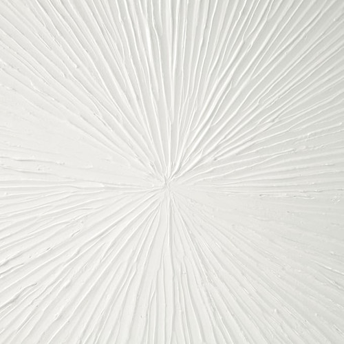 Olliix Madison Park Signature Sunburst White Dimensional Resin Wall Art