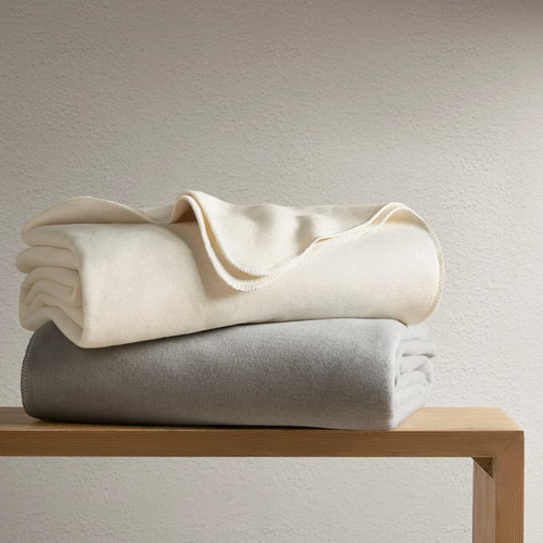 Olliix Croscill Andaz Ivory Cotton Full Queen Blankets