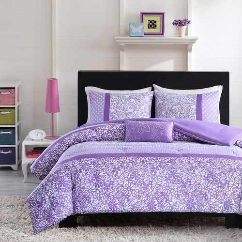 Olliix Mi Zone Riley Purple Twin Twin XL Comforter Sets