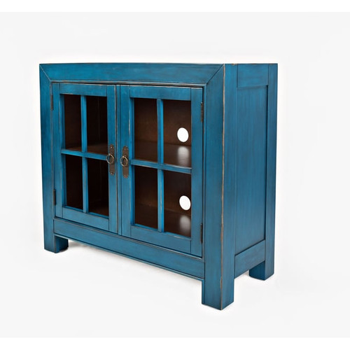 Jofran Furniture Aquitaine Azure Blue Accent Cabinet