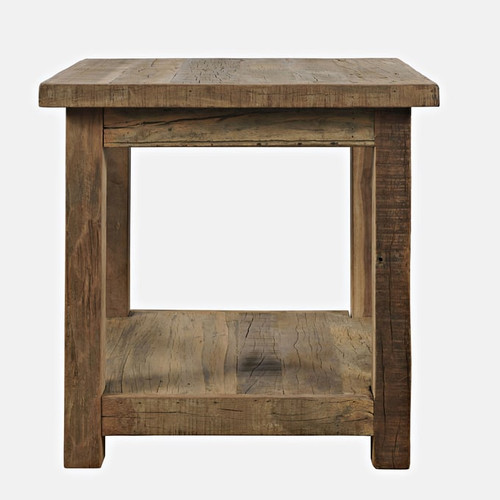 Jofran Furniture Reclamation Rustic Brown Square End Table