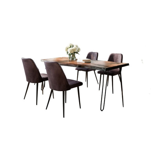 Jofran Furniture Natures Edge Chestnut Dark Brown 5pc Dining Room Sets