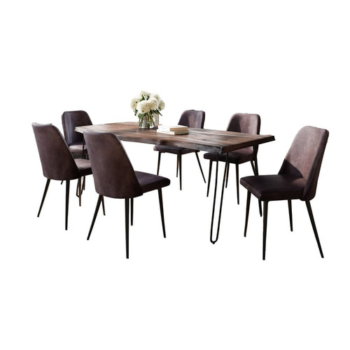 Jofran Furniture Natures Edge Slate Dark Brown 7pc Dining Room Sets
