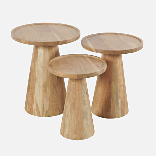 Jofran Furniture Knox Round 3pc Accent Table Sets